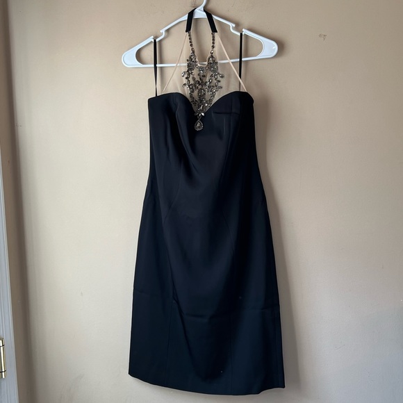 NEW Ann Taylor Black Dress Embellished JeweledHalter 327253 Formal/CocktailSmall - Picture 8 of 16